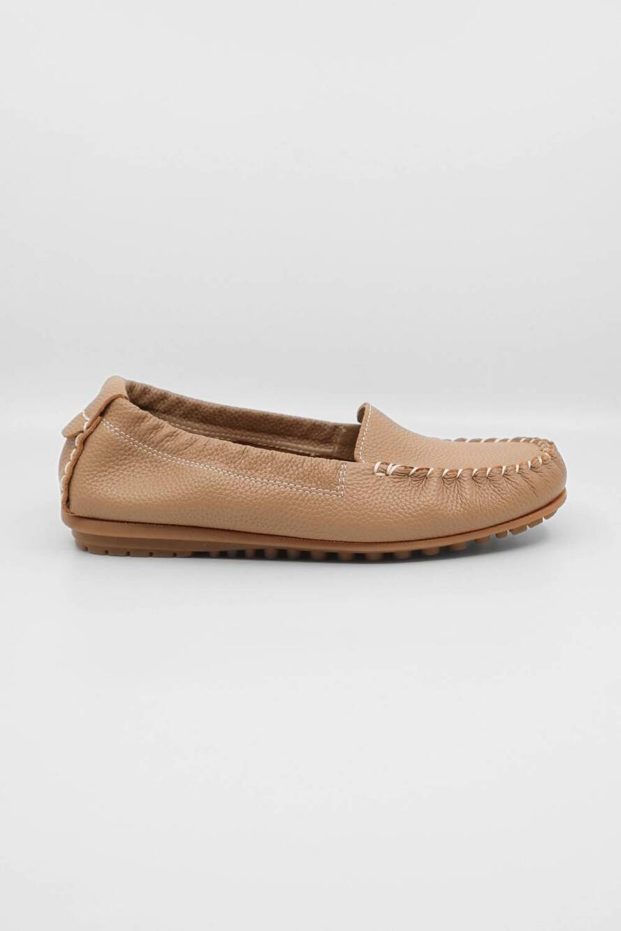 NEW ALL BLACK women's michelle ii leather loafers in brown